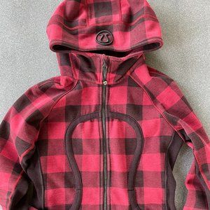 RARE EUC Lululemon Scuba Hoodie II in Buffalo Plaid Mini Camp Check size 8